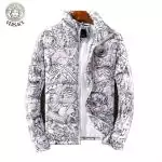 versace doudoune zippee shopping en ligne cotton white